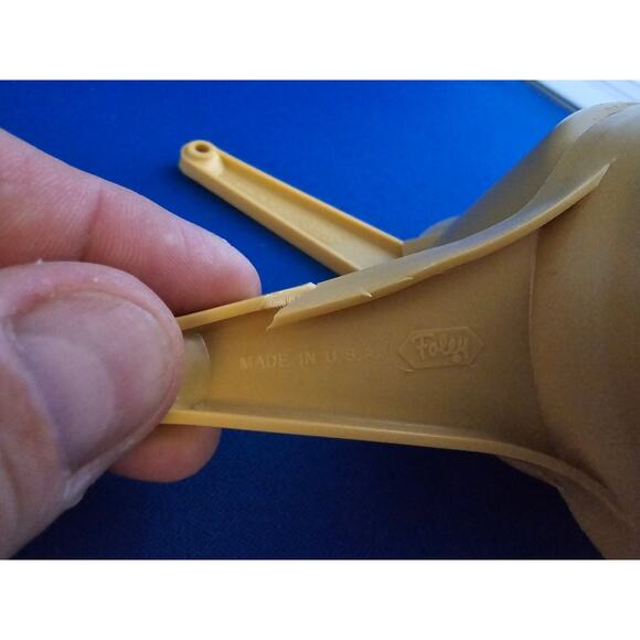 Set Of 5 Vintage Foley Yellow/Mustard Nesting Measuring Cups - Made in USA - Picture 4 of 5